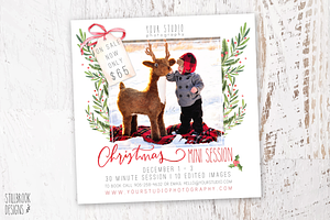 Christmas Mini Session Template