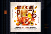 Thanksgiving Party Flyer, a Templates & Theme by MithilaCreation (Thumbnail 3 of 6)
