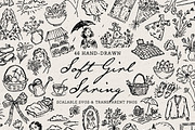 Spring Floral Doodle Line Art Bundle, an Object Illustration by The October Creative (Thumbnail 4 of 13)