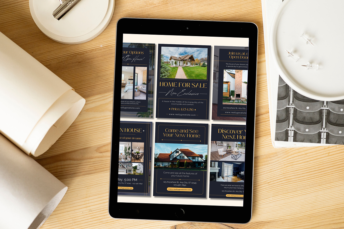 20 Real Estate Posters Templates, a Templates & Theme by TemplateCastleStore (Photo 5 of 15)