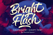 Bright Flash – Script Font, a Script Font by HanzelSpace Studio (Thumbnail 1 of 8)