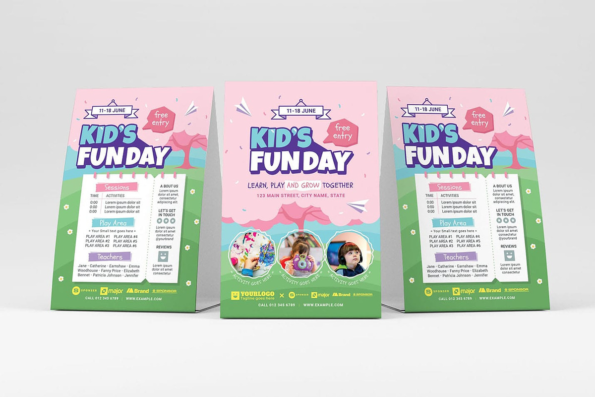 Kid’s Fun Day Flyer Templates, a Flyer Template by BrandPacks (Photo 2 of 8)