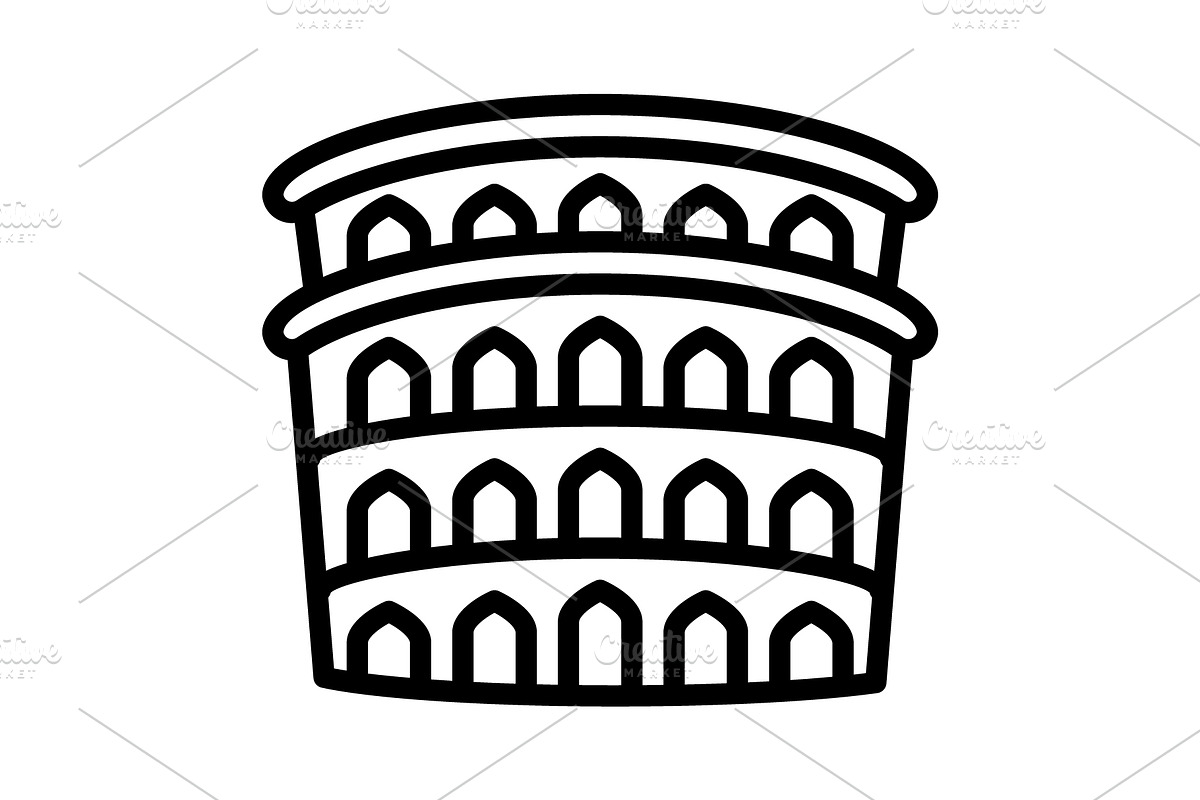 Latin greek black icon, an Outline Icon by Creative priyanka