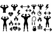 Ultimate Fitness Gym Vector Bundle, an Illustration by Creativeshirt (Thumbnail 36 of 51)