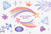 Unicorn Tale. Watercolor collection, an Animal Illustration by Warm Hearted Studio (Thumbnail 3 of 6)