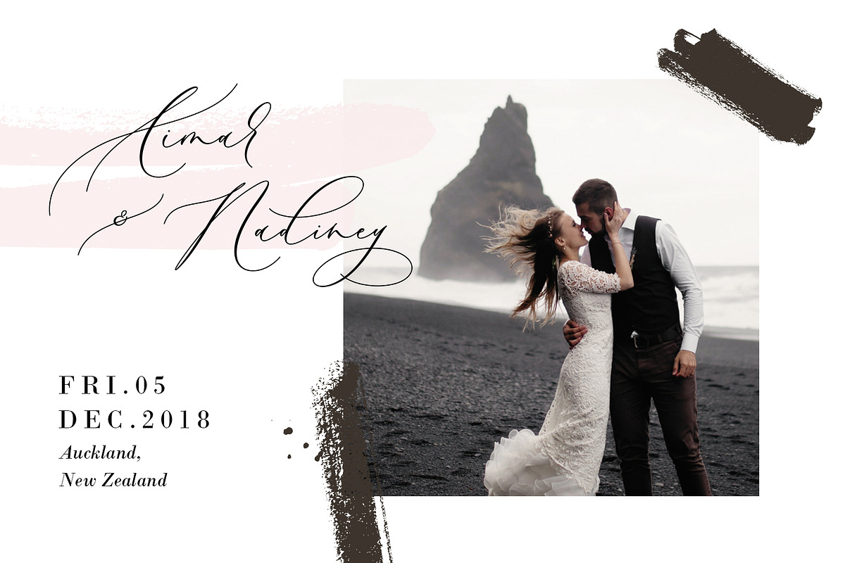 Amira Madison, a Script Font by JamalCreativeStudio (Photo 8 of 11)