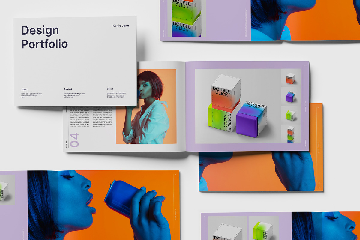Graphic Design Portfolio, a Presentation Template by InDesignSkills (Photo 7 of 17)
