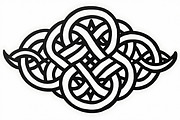 Celtic Tribal Tattoo Knot Bundle, an Illustration by hafijul (Thumbnail 5 of 5)