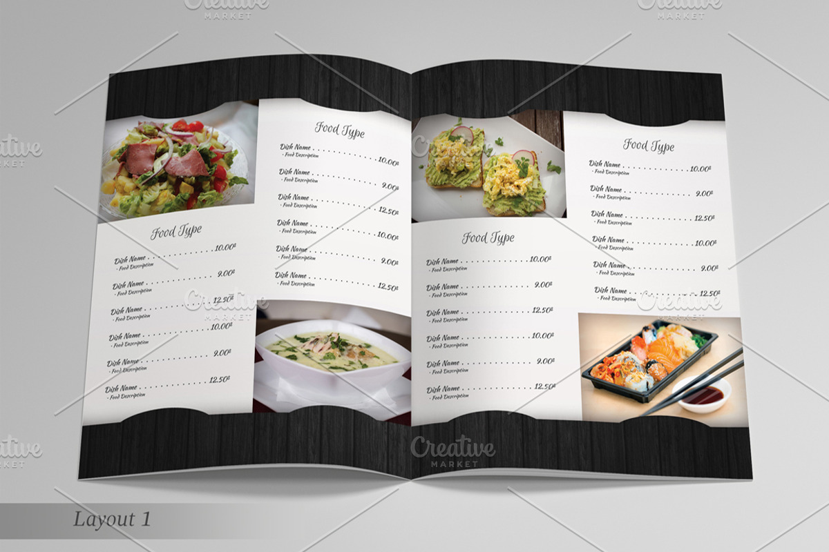 Restaurant Menu & Business Card, a Brochure Template by BettyDesign (Photo 2 of 7)