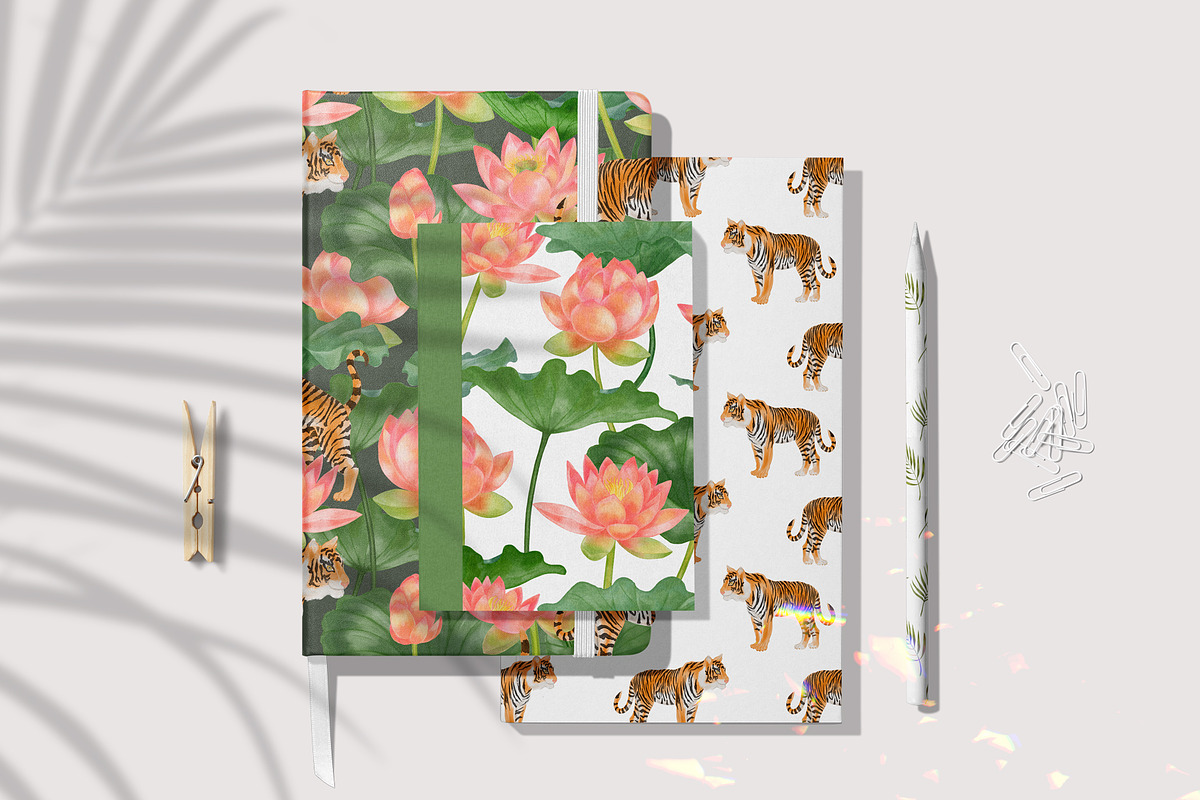 Jungle Book Seamless Patterns, a Pattern Graphic by mila_leev (Photo 3 of 9)