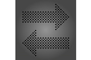 Fine Vector Dotted Arrows, a Texture Graphic by FineArtStudio (Thumbnail 1 of 3)