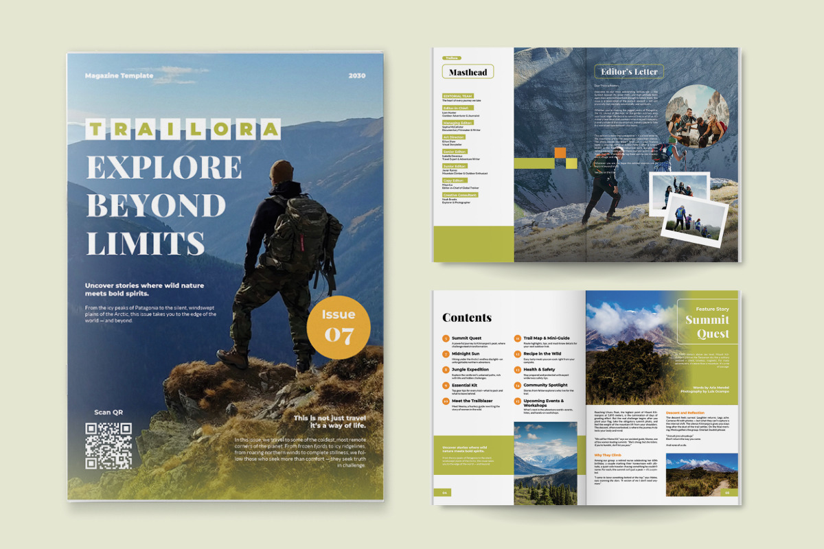 Outdoor Lifestyle Magazine, a Magazine Template by twinstd (Photo 4 of 6)