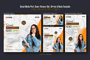 School admission social media post, a Social Media Template by Creative_View (Thumbnail 2 of 8)