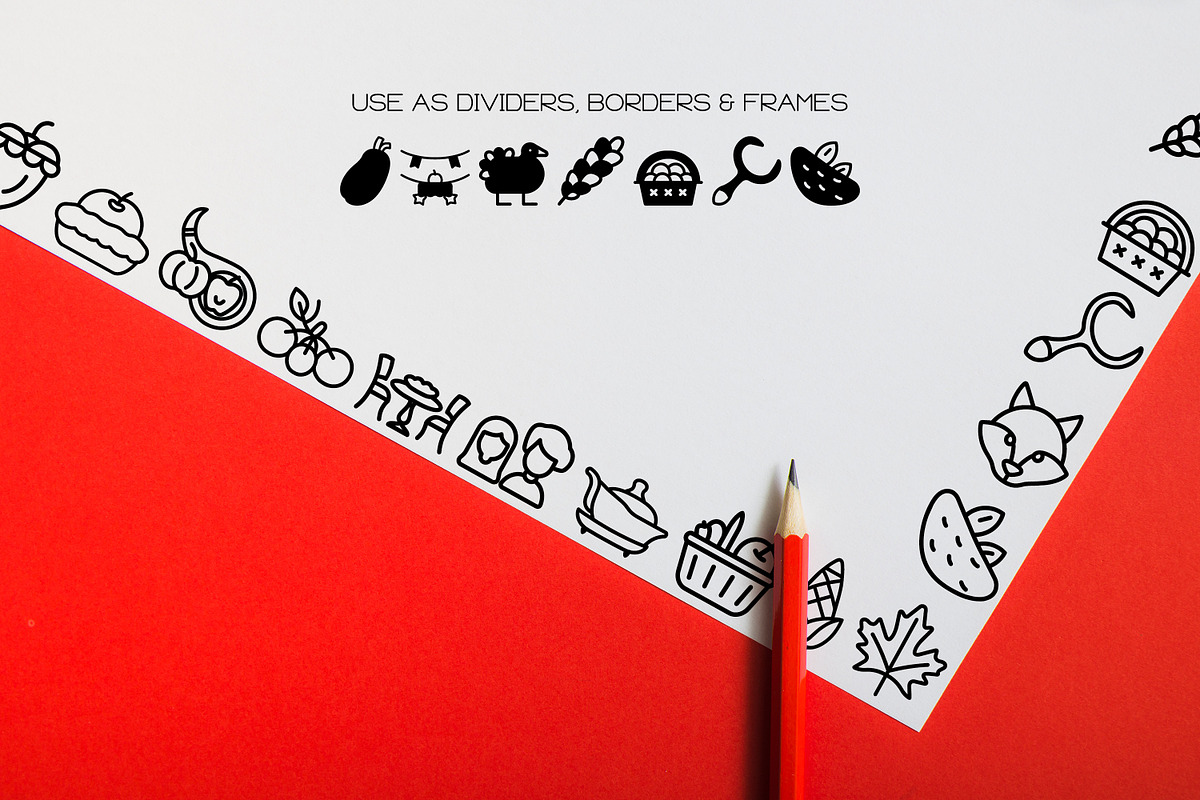 Thanksgiving Icons - Dingbat Font, a Symbol Font by WADLEN (Photo 7 of 7)