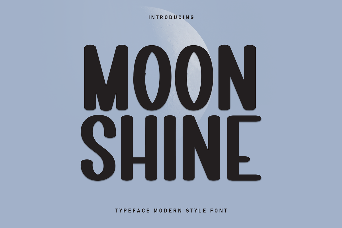 Moon Shine | Script Font, a Script Font by Scratchones (Photo 1 of 8)