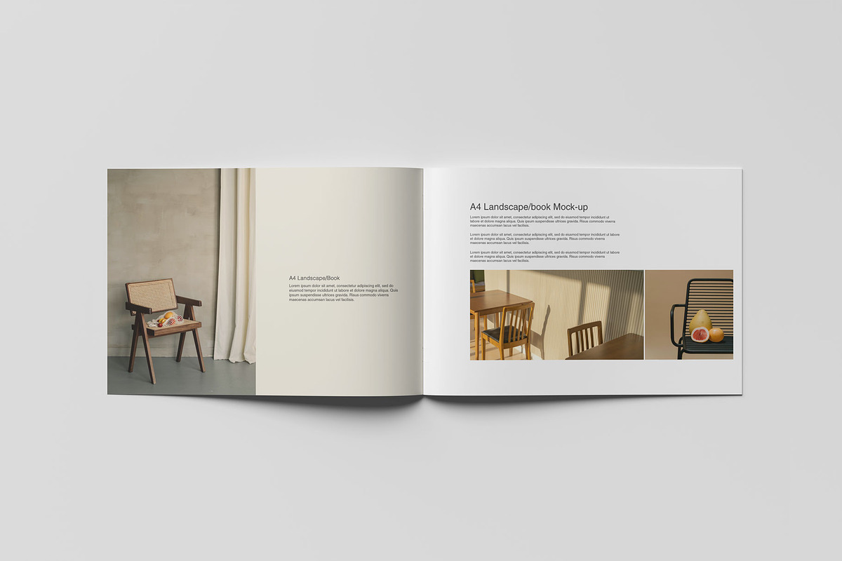 Landscape Brochure/Book Mockup, a Books & Magazine Mockup by Jestdio (Photo 4 of 15)