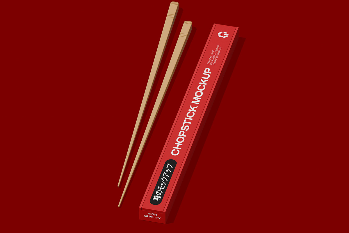 Chopstick Mockup, a Household Mockup by Unerispace (Photo 3 of 5)