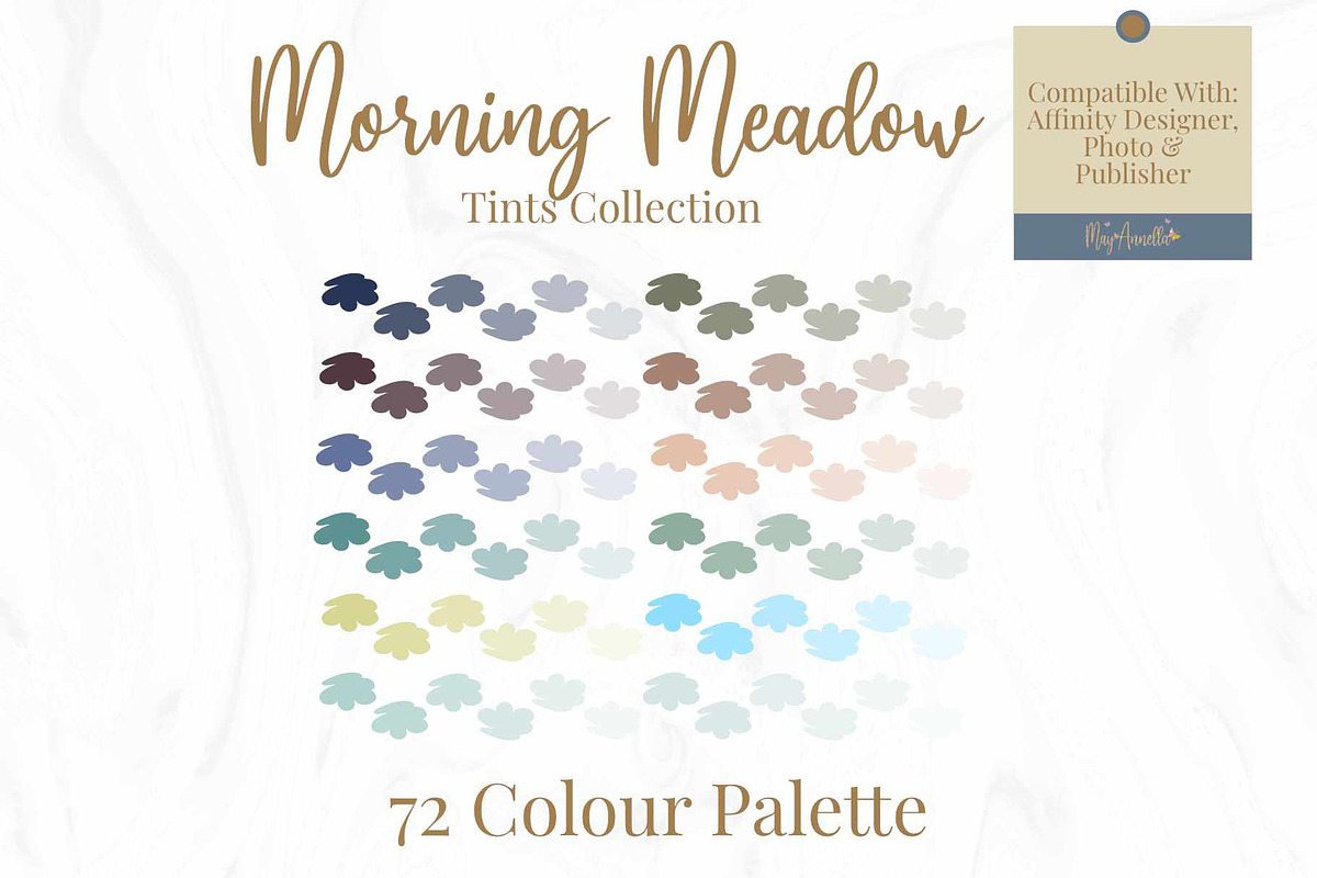 72-Colour Palette for Affinity Suite, a Palette Add-On by May Annella (Photo 1 of 8)