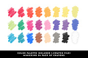 Crayon Procreate Brushes, a Brush Add-On by Hewitt Avenue (Thumbnail 5 of 6)