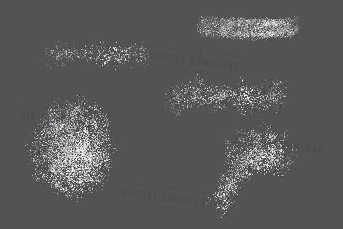Silver Splatters Clipart, an Object Graphic by The Digital Download Shop (Photo 9 of 9)