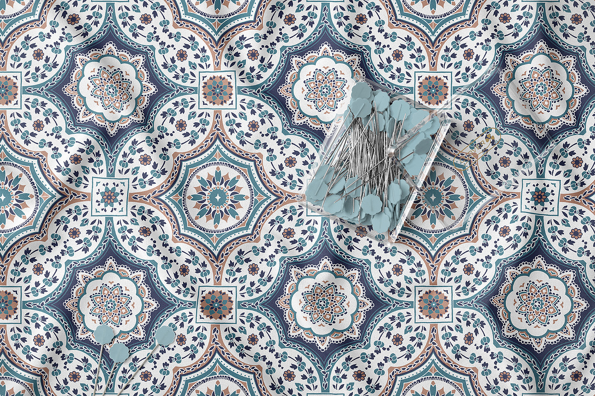 Ethnic Mandala Tile Pattern, a Pattern Graphic by StudioGlouna (Photo 6 of 9)