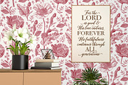 Seamless Set Flowers Poppy Poppies, a Pattern Graphic by Vintage (Thumbnail 8 of 14)