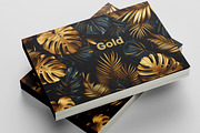 Golden tropical leaves. 42 images, a Decorative Illustration by Handmadefont (Thumbnail 11 of 11)