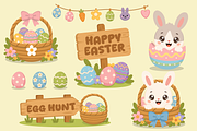 Easter Bunny and Egg Collection Set, a Seasonal Illustration by Artpon Illustration (Thumbnail 3 of 3)