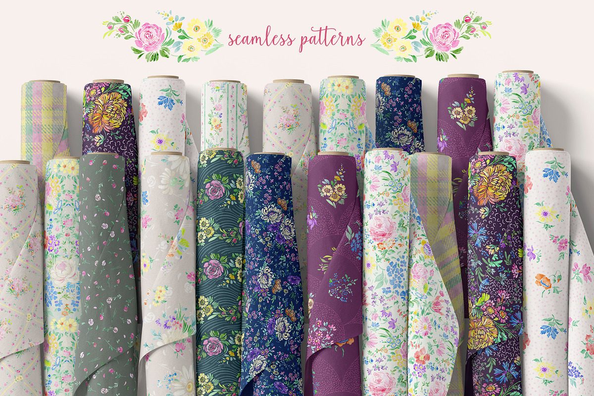 Vintage Flowers Collection, a Decorative Illustration by Mona Ahmed (Photo 3 of 12)
