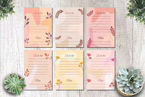 To Do List Template Flower Theme