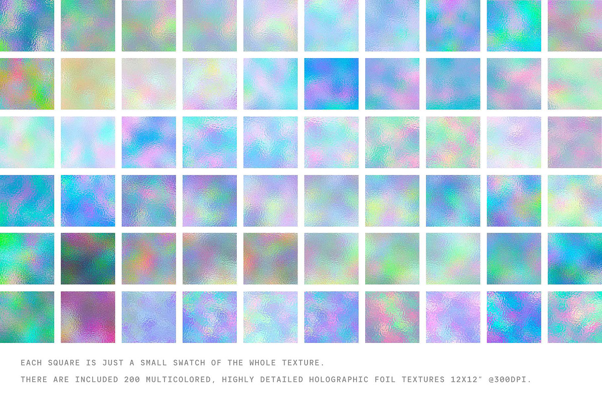 200 Holographic Foil Textures, a Texture Graphic by Pulpixel Design (Photo 4 of 18)