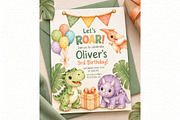 Dinosaur Clipart Bundle, an Animal Illustration by Villa 11 Estudio (Thumbnail 5 of 7)