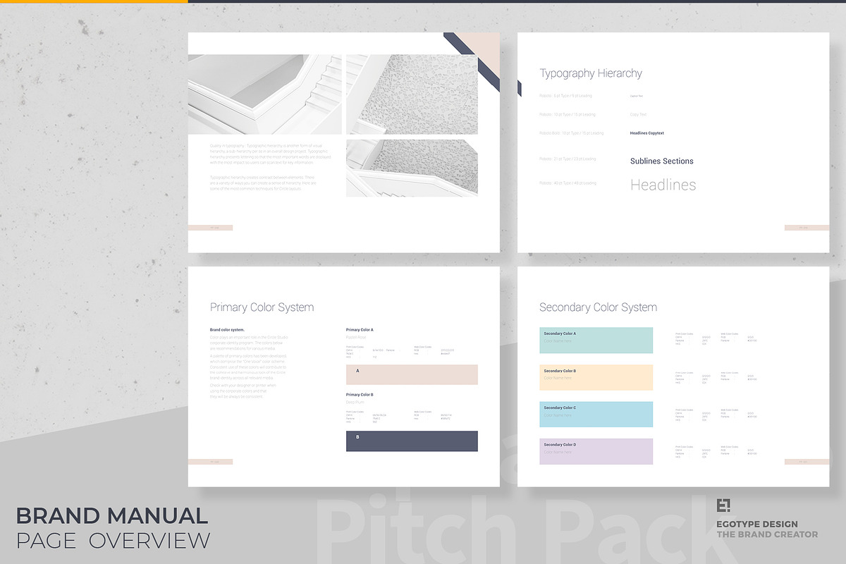 Calm Brand Guidelines, a Brochure Template by Egotype (Photo 4 of 35)