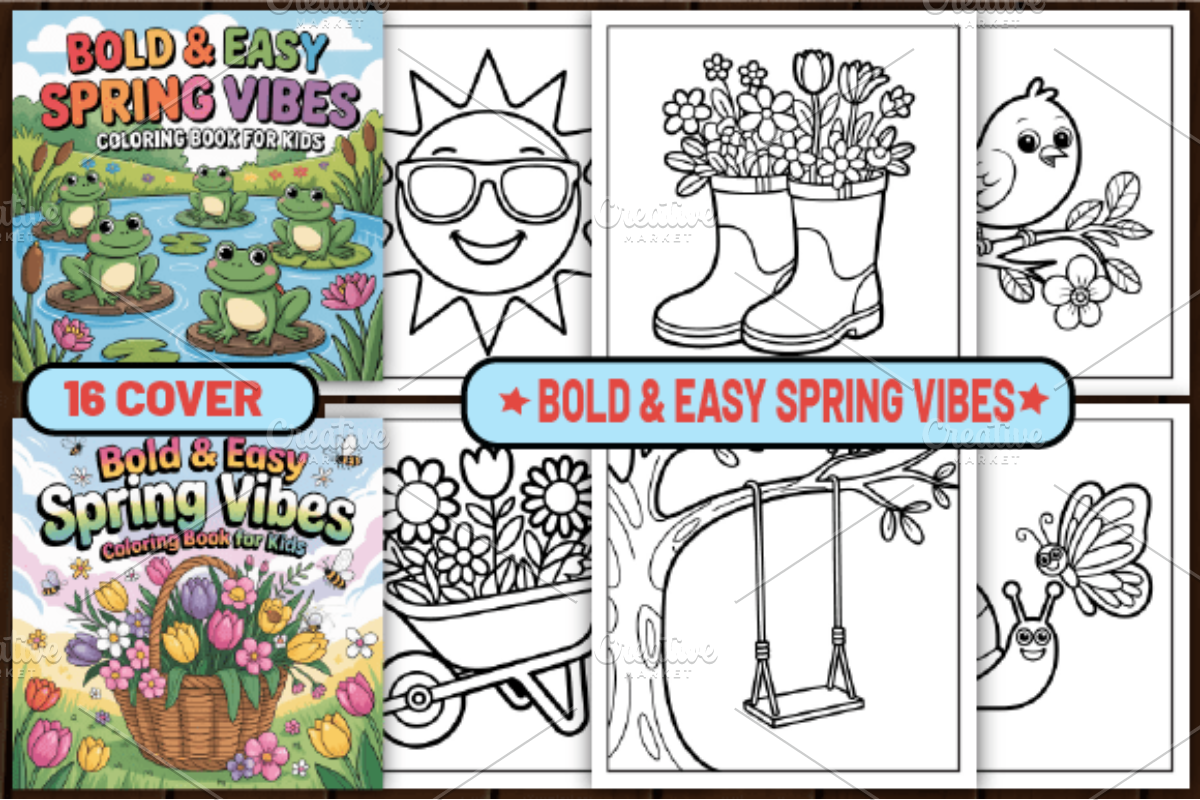 72 Bold & Easy Spring Vibes, a Decorative Illustration by Design Station (Photo 1 of 6)