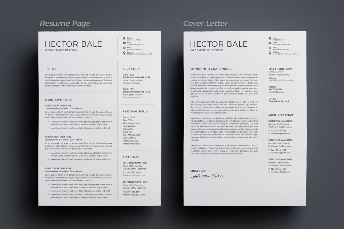 Resume/CV, a Resume Template by deviserpark (Photo 3 of 6)