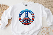 Patriotic Peace Sign Independence, an Illustration by Designworld (Thumbnail 3 of 7)