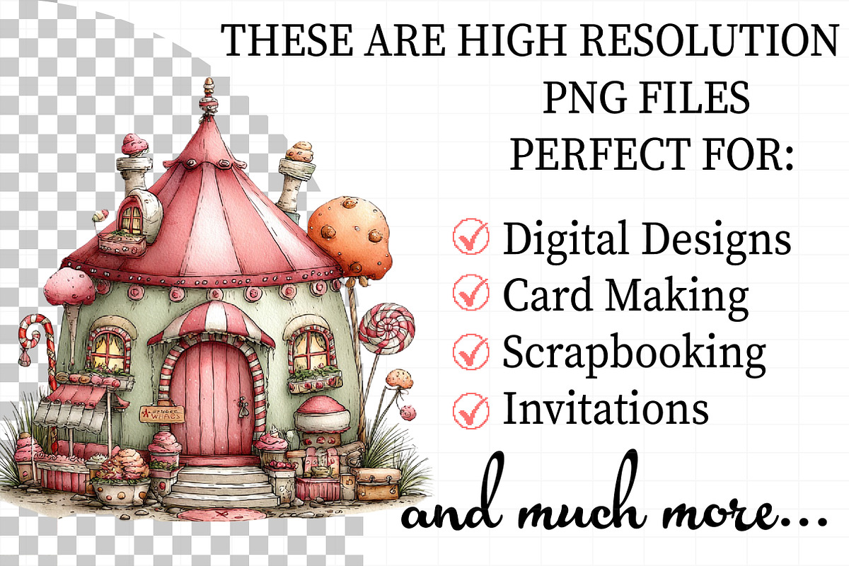 Easter Gnome Gingerbread House Clipa, an Illustration by Daily.Designs (Photo 2 of 8)