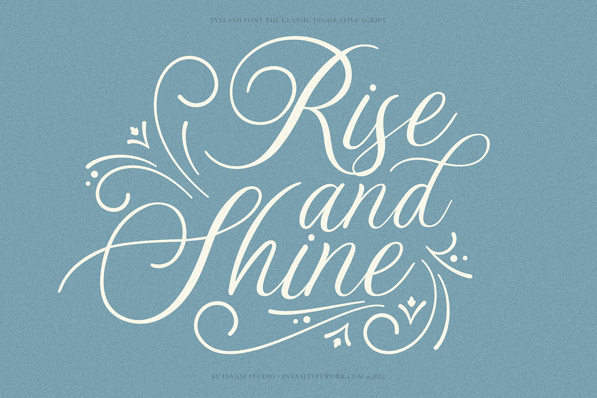 Eyelash - Decorative Script Font, a Script Font by Invasi Studio (Photo 4 of 11)