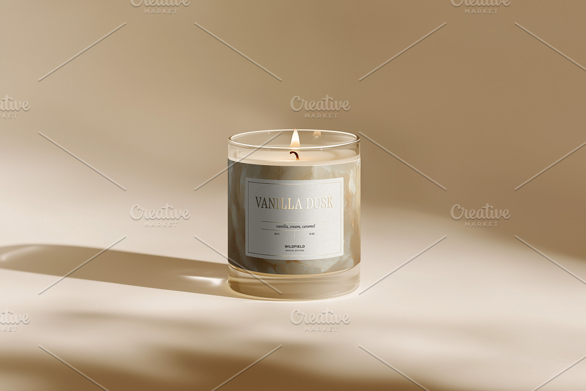 Transparent Candle Mockup Bundle, a Packaging Mockup by Wildfield Studio (Photo 15 of 17)