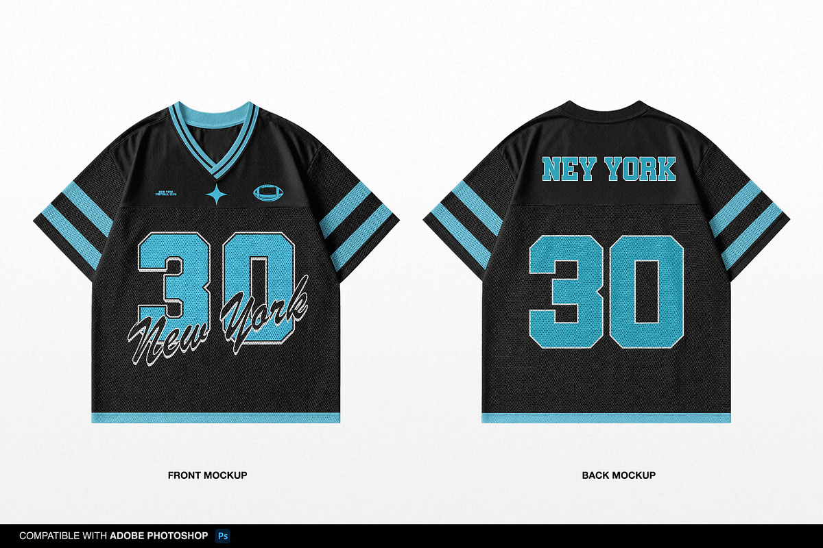 American Football Jersey Mockup, a Shirt Mockup by Irhasalfahad (Photo 3 of 4)