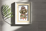 Sherlock dogs Watercolor set, an Animal Illustration by Malena (Thumbnail 5 of 6)