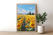 Summer Sunflower Field Illustration, a Decorative Illustration by Housui Patterns (Thumbnail 6 of 12)