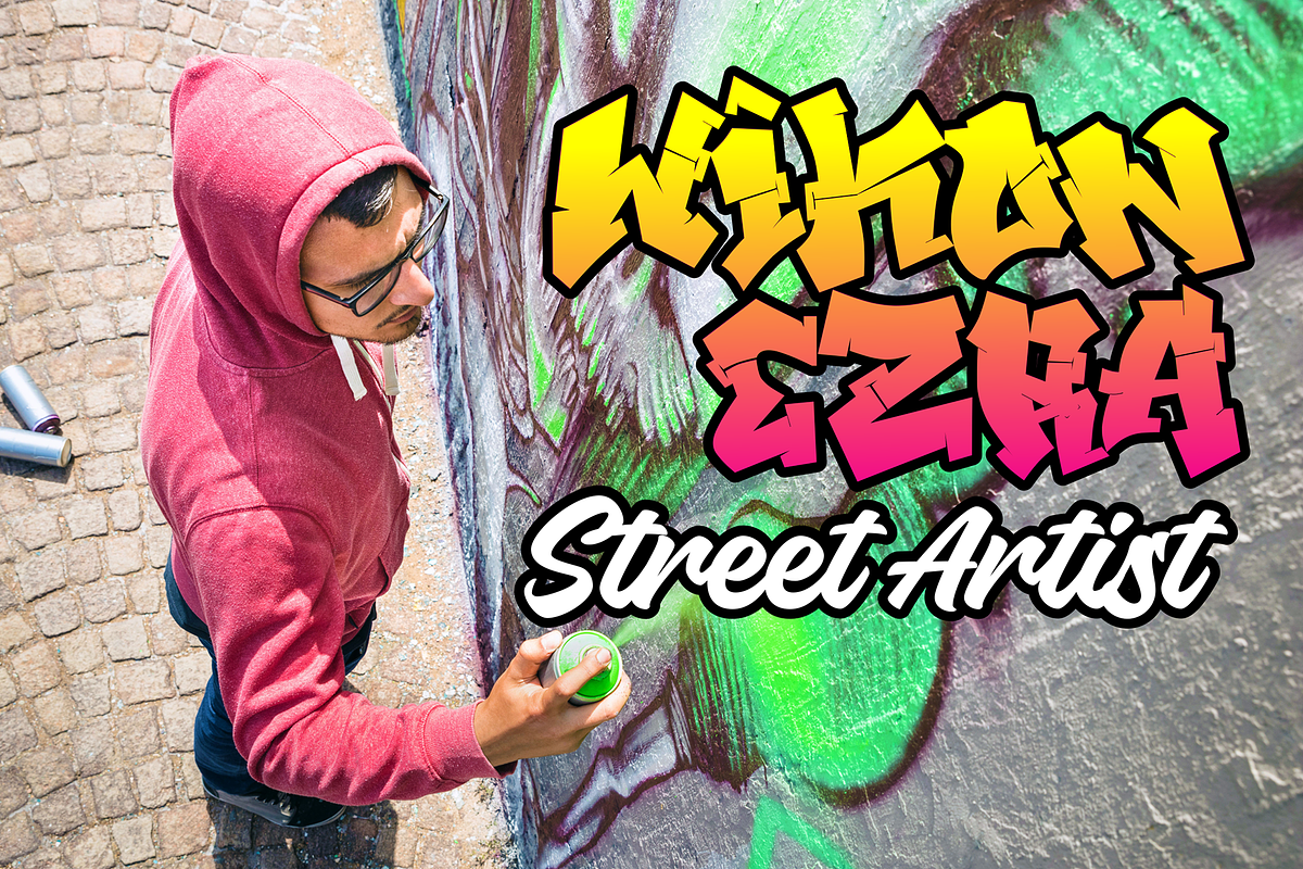 Xandercode - Awesome Graffiti Font, a Blackletter Font by figuree studio (Photo 9 of 10)