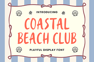 Coastal Beach - Handwritten Display