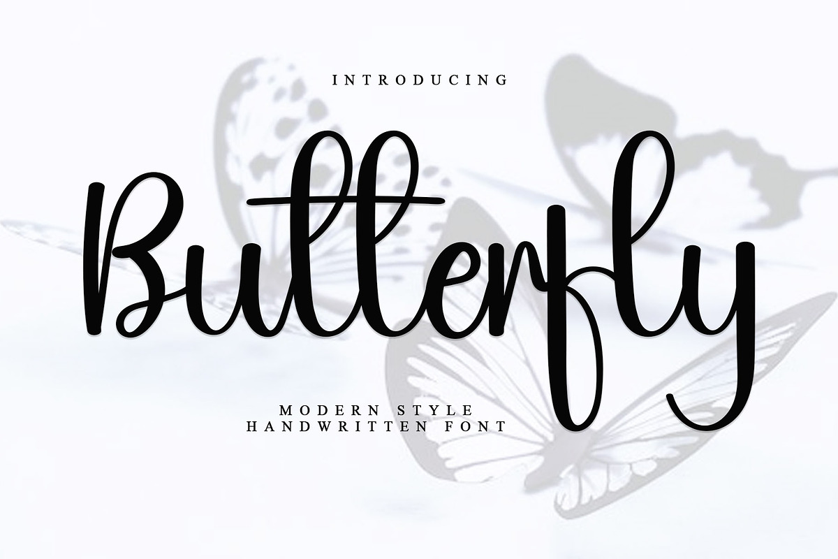 Butterfly, a Handwritten Font by InermediaSTUDIO (Photo 7 of 7)