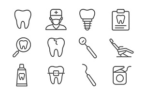 Dental health vector illustrations, an Object Illustration by ZinetroN