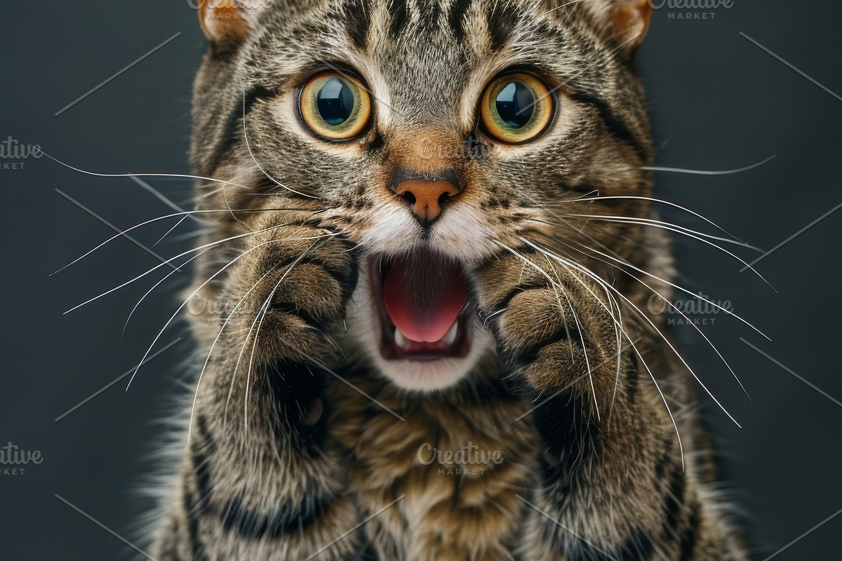 236 surprised animals, an Animal Photo by Handmadefont (Photo 22 of 241)