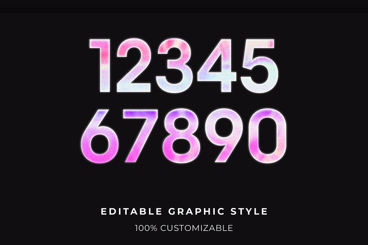 Rainbow Gloss Grain Text Effect preview 2