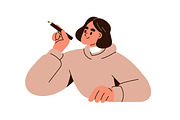 People holding pens, pencils set, a Person Illustration by Good Studio (Thumbnail 5 of 5)