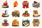 Autumn Nature Walk Clipart, an Illustration by Dream Creation (Thumbnail 2 of 4)
